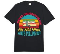 Never Underestimate an Old Man Who's Pulling Out RV Camping Comfort Colors Adult Heavyweight T-Shirt