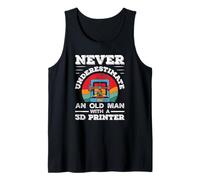 Never Underestimate an Old Man with A 3D Printer Tank Top