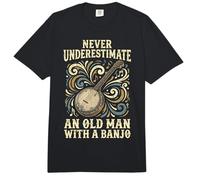 Never Underestimate an Old Man with A Banjo Comfort Colors Adult Heavyweight T-Shirt