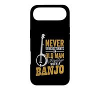Never Underestimate An Old Man With A Banjo Funny Bluegrass Case for iPhone Air