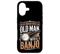 Never Underestimate An Old Man With A Banjo Music Case for iPhone 17