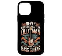 Never Underestimate An Old Man With A Bass Guitar Case for iPhone 12 mini
