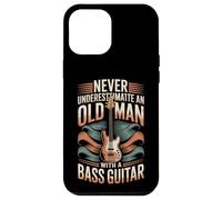 Never Underestimate An Old Man With A Bass Guitar Case for iPhone 12 Pro Max