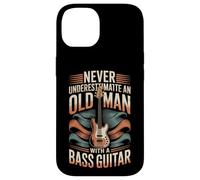Never Underestimate An Old Man With A Bass Guitar Case for iPhone 14