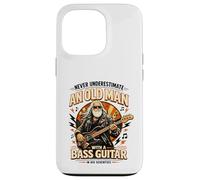 Never Underestimate an Old Man with A Bass Guitar in His 70s Case for iPhone 13 Pro