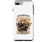 Never Underestimate an Old Man with A Bass Guitar in His 70s Case for iPhone 7 Plus/8 Plus