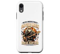 Never Underestimate an Old Man with A Bass Guitar in His 70s Case for iPhone XR