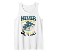 Never Underestimate an Old Man with A Boat - Boat Captain Tank Top