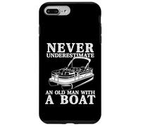 NEVER UNDERESTIMATE AN OLD MAN WITH A BOAT Funny Meme Case for iPhone 7 Plus/8 Plus