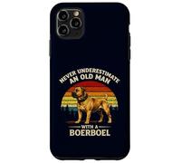Never Underestimate An Old Man With A Boerboel Funny Retro Case for iPhone 11 Pro Max
