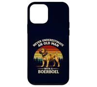 Never Underestimate An Old Man With A Boerboel Funny Retro Case for iPhone 12 mini