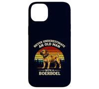 Never Underestimate An Old Man With A Boerboel Funny Retro Case for iPhone 14 Plus