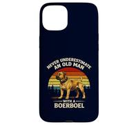 Never Underestimate An Old Man With A Boerboel Funny Retro Case for iPhone 15 Plus