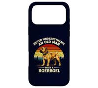 Never Underestimate An Old Man With A Boerboel Funny Retro Case for iPhone 17 Pro Max