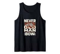 Never Underestimate an Old Man with A Bow Archery Tank Top