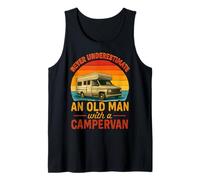 Never Underestimate An Old Man With A Campervan Father's day Tank Top