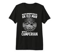 Never Underestimate an Old Man with A Campervan - Funny Premium T-Shirt