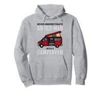 Never Underestimate An Old Man With A Campervan - Funny Pullover Hoodie