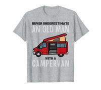 Never Underestimate An Old Man With A Campervan - Funny T-Shirt