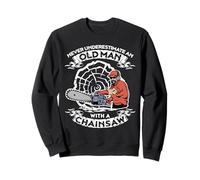 Never Underestimate An Old Man With A Chainsaw Sweatshirt