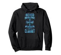 Never Underestimate An Old Man With A Clarinet Pullover Hoodie