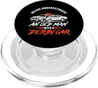 Never Underestimate an Old Man with a Derby Car Demo Derby PopSockets PopGrip for MagSafe