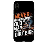 Never Underestimate An Old Man With A Dirt Bike Case for iPhone XS Max