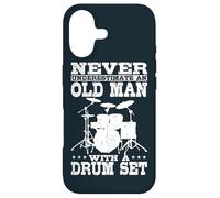 Never Underestimate An Old Man With A Drum Set Drummer Case for iPhone 17