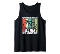 Never Underestimate An Old Man With A Gravel Bike, Cyclist Tank Top