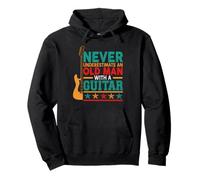 Never Underestimate An Old Man With A Guitar Guitarist Pullover Hoodie