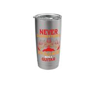 Never Underestimate an Old Man with A Guitar Guitarist Stainless Steel Insulated Tumbler