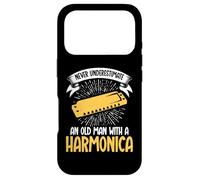 Never underestimate an old Man with a Harmonica Case for iPhone 17 Pro