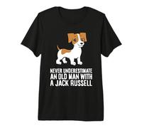 Never Underestimate an Old Man with A Jack Russell Premium T-Shirt