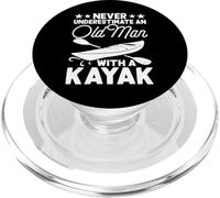Never Underestimate An Old Man With A Kayak PopSockets PopGrip for MagSafe