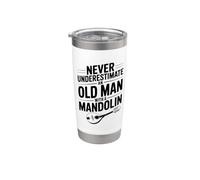 Never Underestimate an Old Man with A Mandolin Stainless Steel Insulated Tumbler