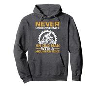 Never Underestimate An Old Man With A Mountain Bike Pullover Hoodie