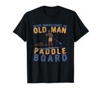 Never Underestimate An Old Man with a Paddle Board SUP T-Shirt
