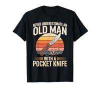 Never Underestimate an Old Man with A Pocket Knife T-Shirt