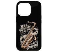 Never Underestimate An Old Man With A Saxophone Jazz Case for iPhone 13 Pro