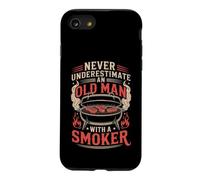Never Underestimate An Old Man With A Smoker Funny Pitmaster Case for iPhone SE (2020) / 7/8