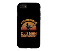 Never Underestimate An Old Man With A Tennis Racket Vintage Case for iPhone SE (2020) / 7/8