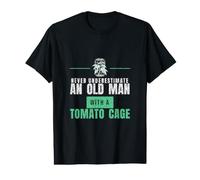 Never Underestimate an Old Man with A Tomato Cage Value Graphic T-Shirt