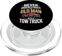 Never Underestimate an Old Man With a Tow Truck Proud Owner PopSockets PopGrip for MagSafe