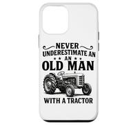 Never Underestimate an Old Man with A Tractor Farming Farmer Case for iPhone 12 mini