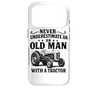 Never Underestimate an Old Man with A Tractor Farming Farmer Case for iPhone 17 Pro