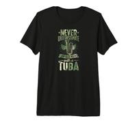 Never Underestimate an Old Man with A Tuba Premium T-Shirt