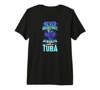 Never Underestimate an Old Man with A Tuba Premium T-Shirt