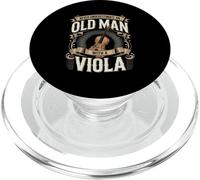Never Underestimate An Old Man With A Viola Music Lover PopSockets PopGrip for MagSafe