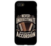 Never Underestimate An Old Man With An Accordion Case for iPhone SE (2020) / 7/8