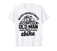 Never underestimate an old man with an E-Bike - Mountain T-Shirt